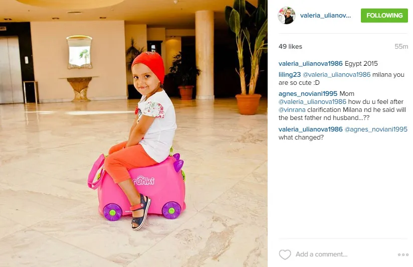 Valeria tak heboh dengan pengakuan Vin Rana. ©instagram/valeria_ulianova1986