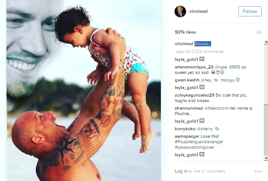 Vin Diesel © Instagram