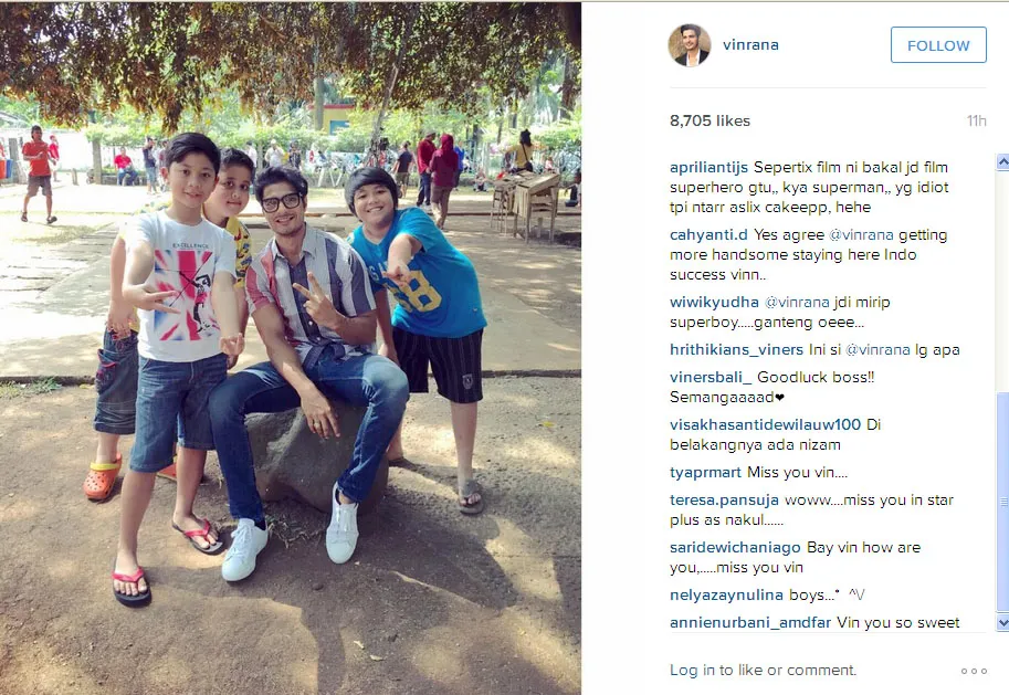 Ini dia pose Vin Rana bersama Nizam dan anak-anak lain @instagram.com/vinrana