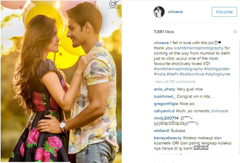 Apa foto ini cukup buat bikin fans AySha patah hati? © Instagram.com/vinrana
