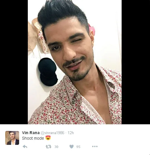 Ini dia potret tampan Vin Rana dengan rambut barunya © Twitter.com/vinrana1986