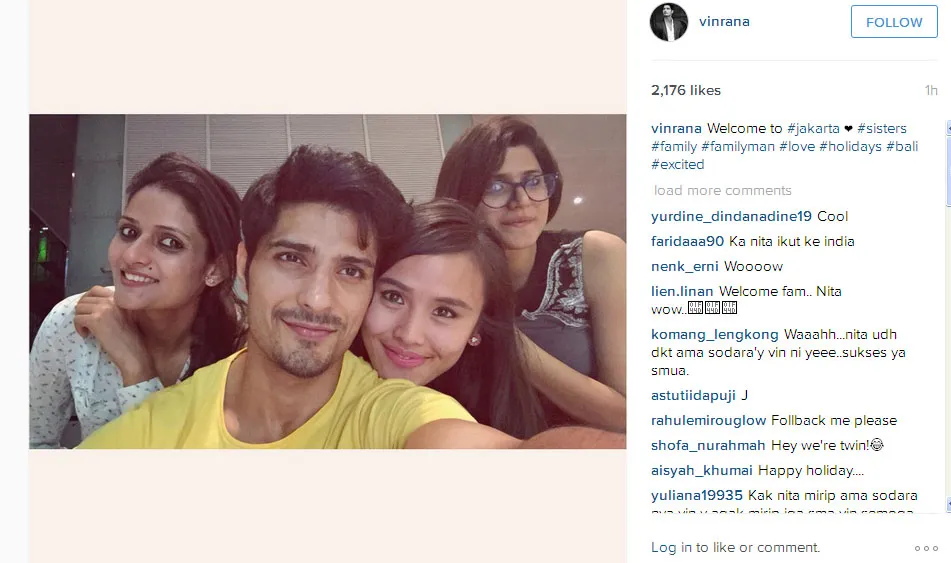 Dua adik cantik Vin Rana dari India sudah tiba di Indonesia © Instagram.com/vinrana