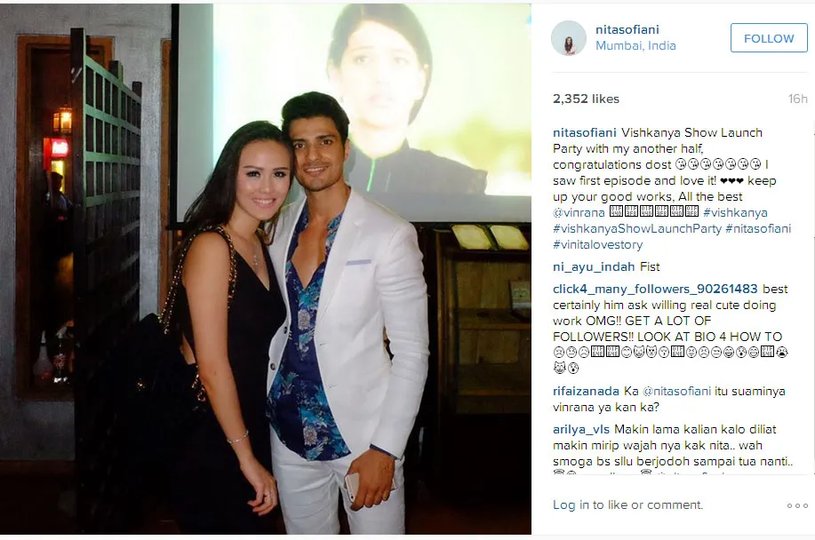 Vin Rana dan Nita Sofiani terlihat makin harmonis © Instagram.com/nitasofiani