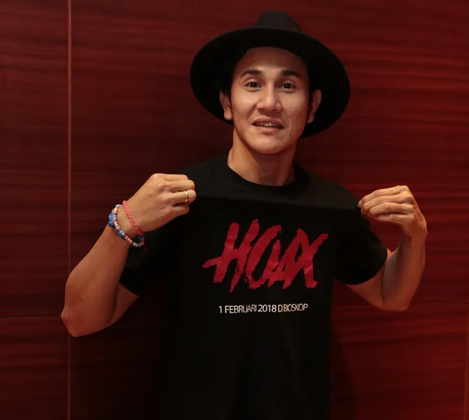 Vino mengaku akan banyak adegan yang dipotong di film 'HOAX'. © KapanLagi.com/Muhammad Akrom Sukarya