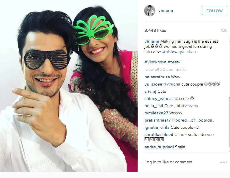 Vin Rana bilang kalau bikin Aishwarya tertawa itu gampang © Instagram.com/vinrana