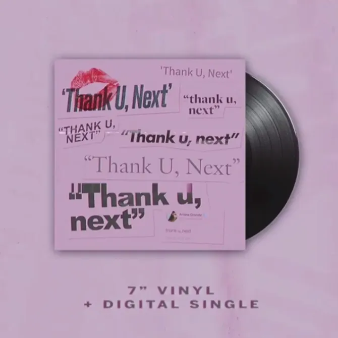 Tampilan rilisan vinyl Ariana (Credit: instagram.com/arianagrande)