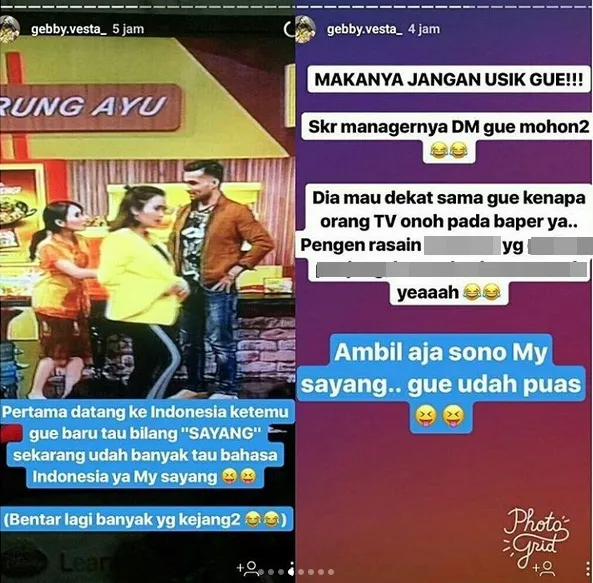 Gebby minta orang ANTV tak lagi mengusiknya ©instagram/gebby.vesta_