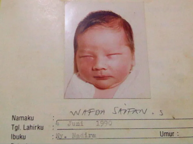 Foto kecil Wafda (credit : instagram.com/wafda90)