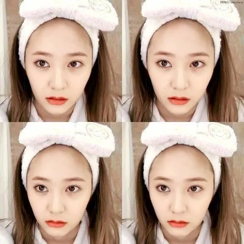 Krystal f(x) yang terbukti tetap cantik maksimal meski dengan make up minimalis. ©koreaboo.com