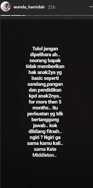 Wanda Hamidah sindir siapa? ©instagram/wanda_hamidah