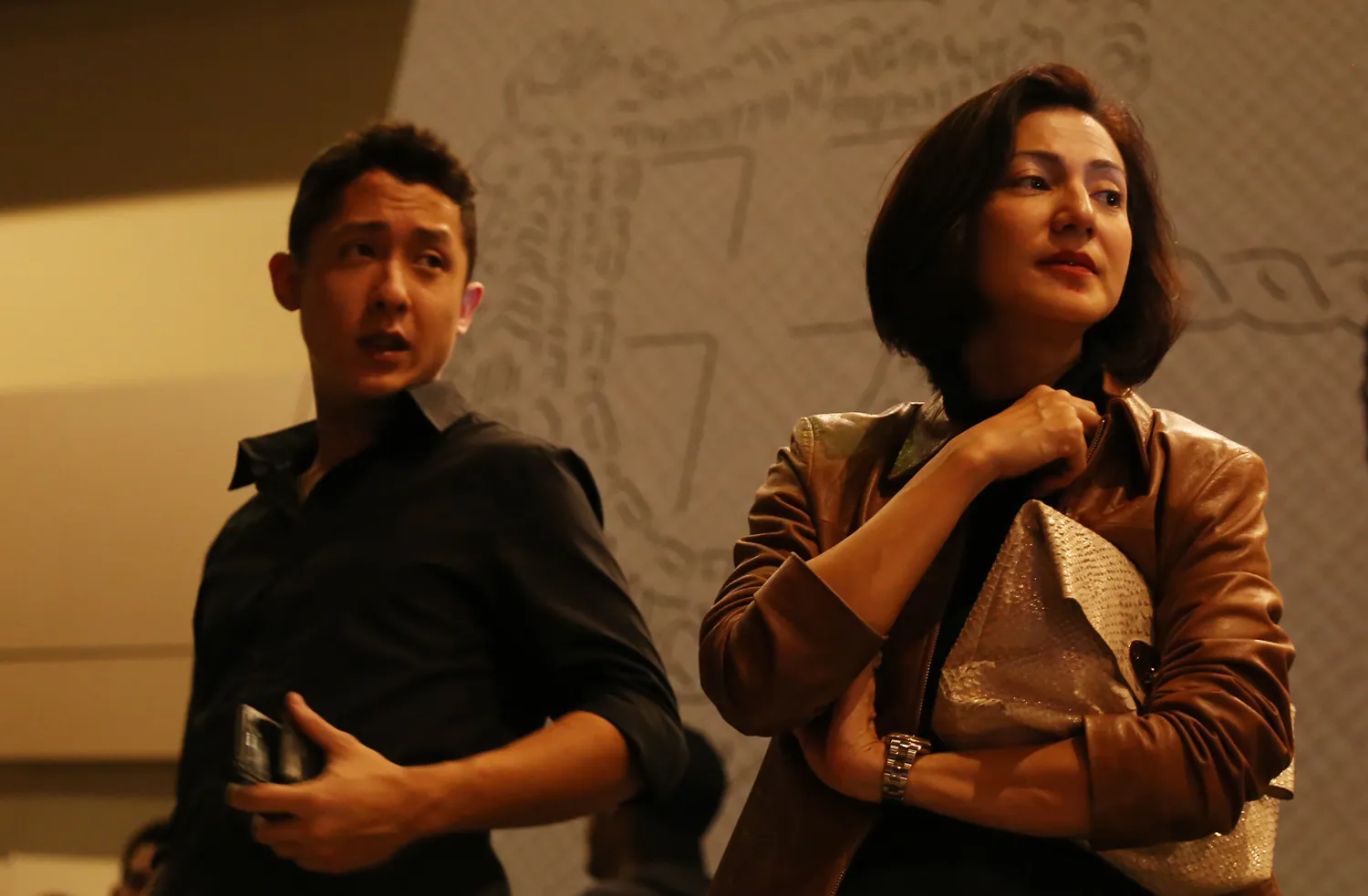 Wanda memilih pergi ketika hendak diwawancara terkait perkawinannya dengan pria yang jauh lebih muda. ©KapanLagi.com®/Agus Apriyanto