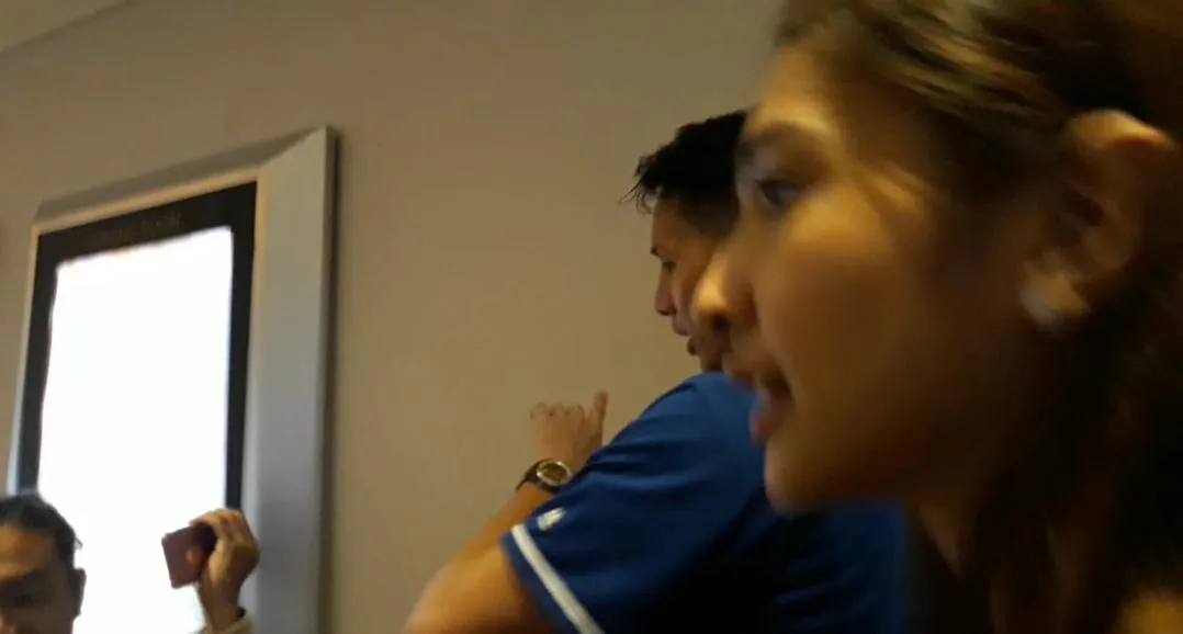 Daniel Wenas terlihat emosi foto: Adi Abbas Nugroho