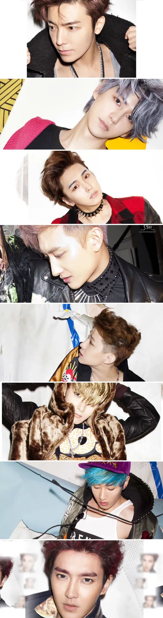 Foto member Super Junior M dalam album Break Down. @raichanxd