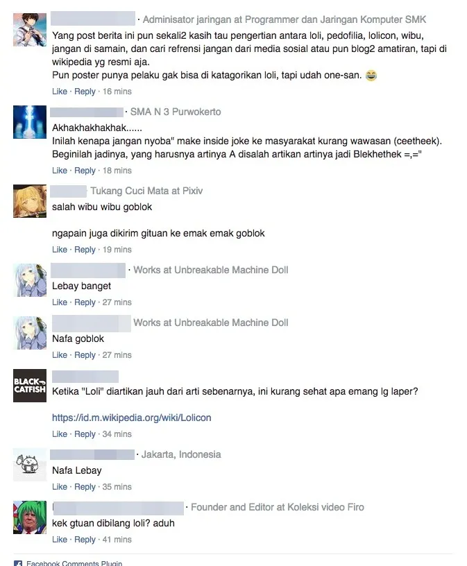 Para otaku 'serang' Nafa Urbach © Merdeka.com