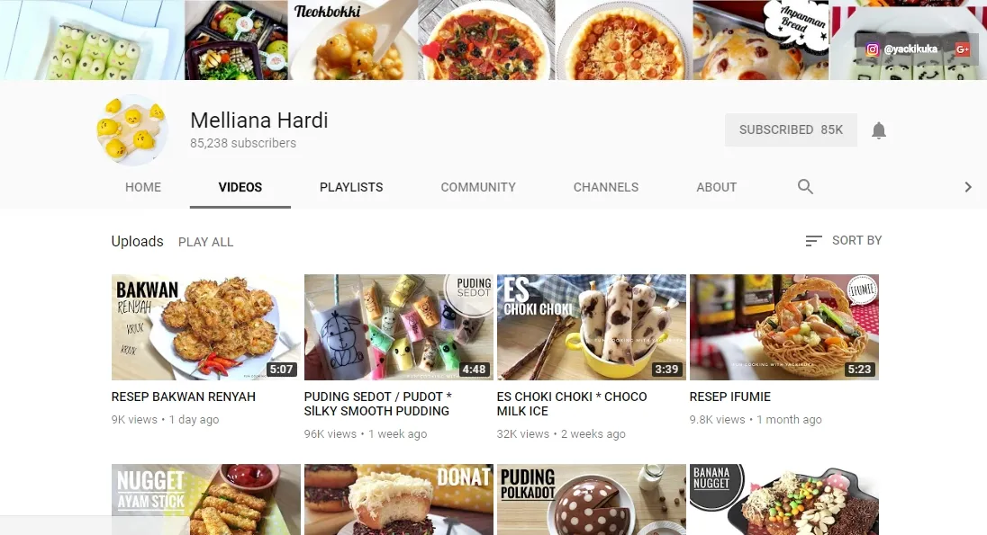 Cari inspirasi resep cemilan? Meluncur ke channel Yackikuka ajah! (youtube.com)