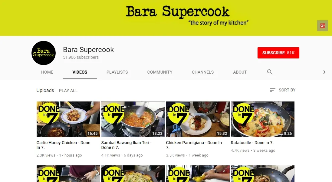 Memasak dalam tujuh menit dengan chef Bara. (Youtube.com)