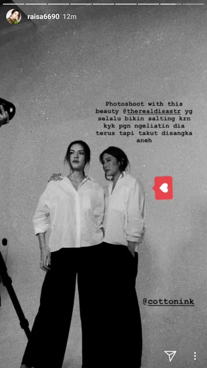 Raisa ungkap kekaguman pada Dian Sastro. © Instagram.com/raisa6690