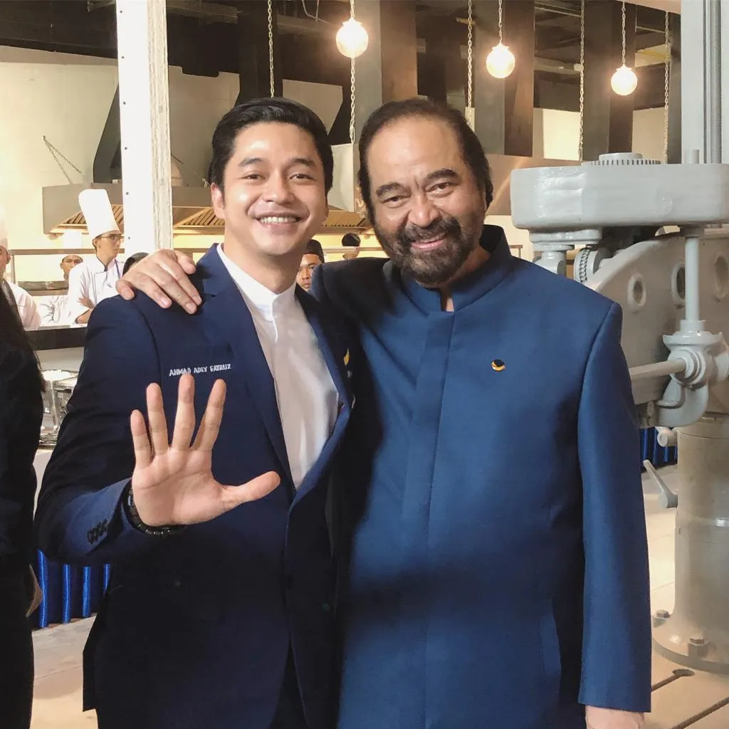 Adly Fairuz dan Surya Paloh / Credit: Istimewa