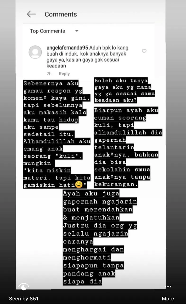 Olivia Noor tanggapi haters / Credit: Instagram - olivianoor26