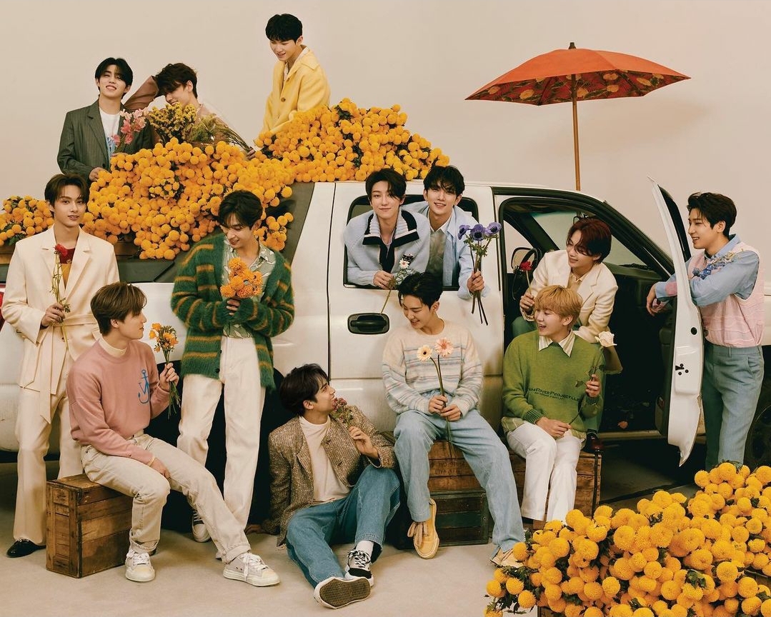 SEVENTEEN on their 8th mini album (credit: Pledis Entertainment)