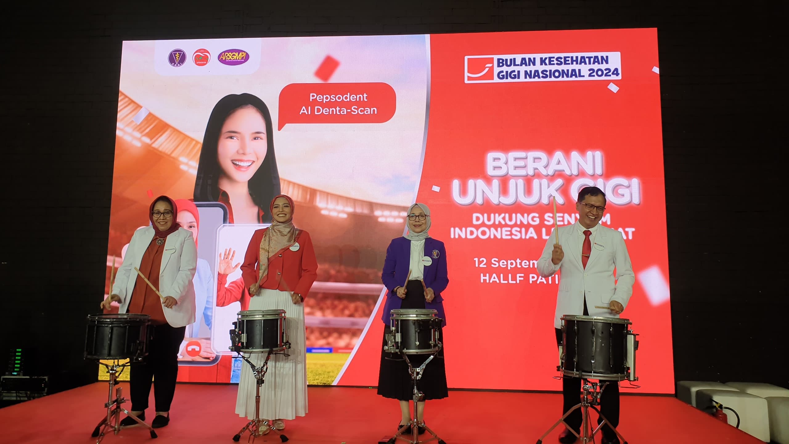 Unilever Indonesia through Pepsodent inaugurated the National Dental Health Month (BKGN) 2024 located at Hallf Pati Unus, Kebayoran Baru, South Jakarta.