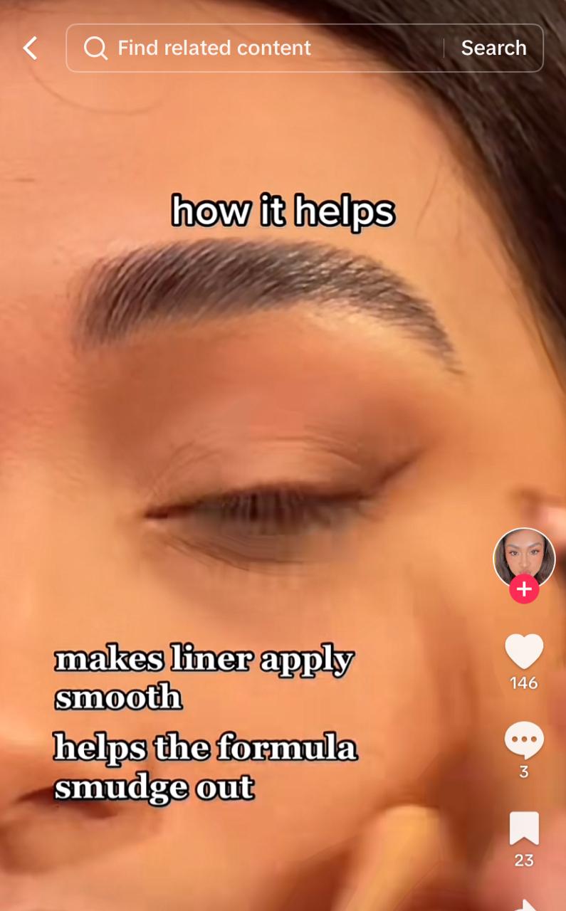 Tips Eyeliner. (foto: TikTok/apricat444).