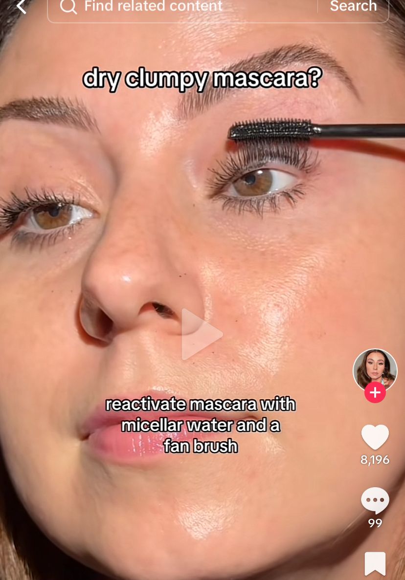 Tips Mengatasi Mascara. (foto: TikTok/roseandben).