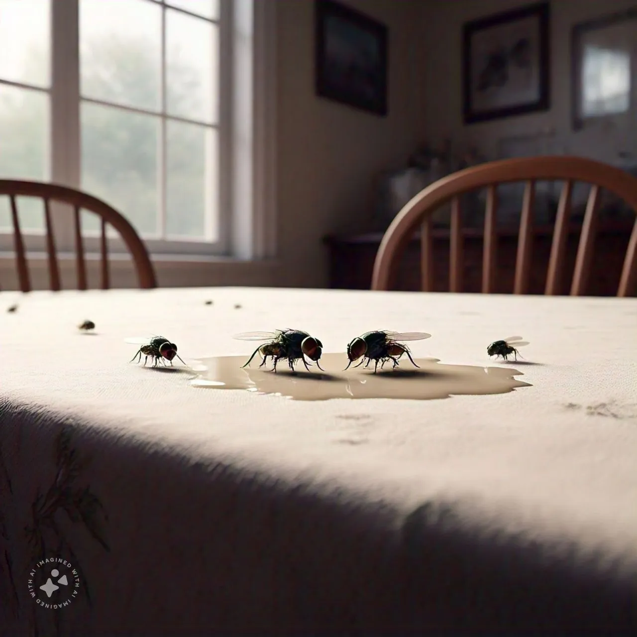 Lalat di Meja Makan by Meta AI