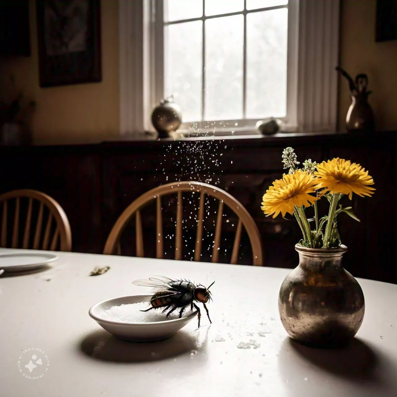 Lalat di Meja Makan by Meta AI