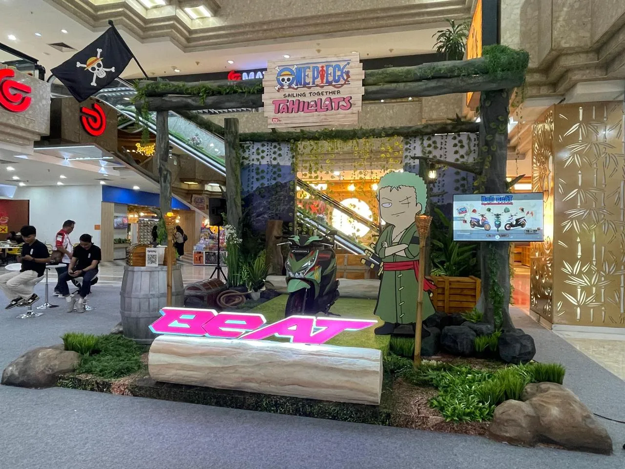 Booth Honda BeAT One Piece Tahilalats di Surabaya. (c) AHM