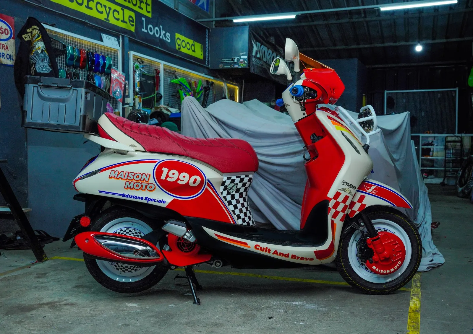 Grand Filano Hybrid dimodifikasi dengan konsep Retro Racing Look. (istimewa)