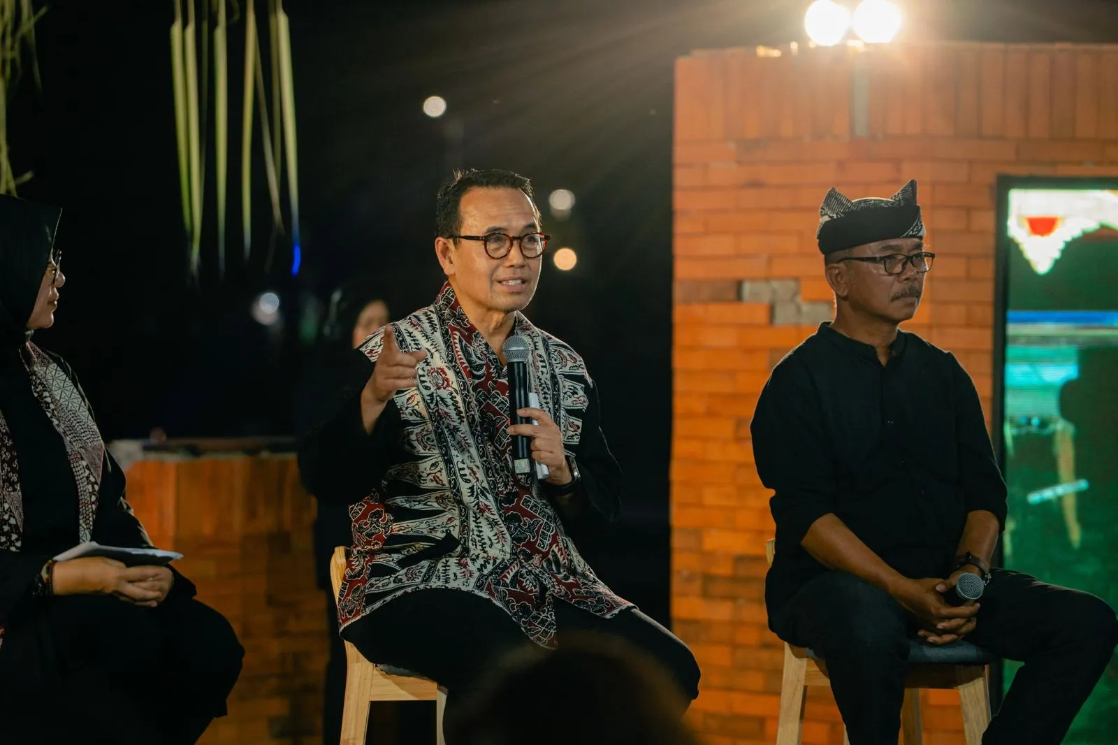Direktur SDM dan Digital InJourney, Herdy Harman saat Konferensi Pers Gandrung Sewu 2026 di Taman Mini Indonesia Indah (TMII), Jakarta Timur.