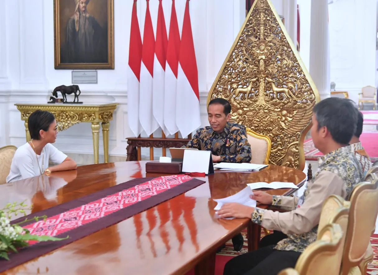 Agnez Mo ngobrol bareng Jokowi / Credit: Laily Rachev/Biro Pers Sekretariat Presiden