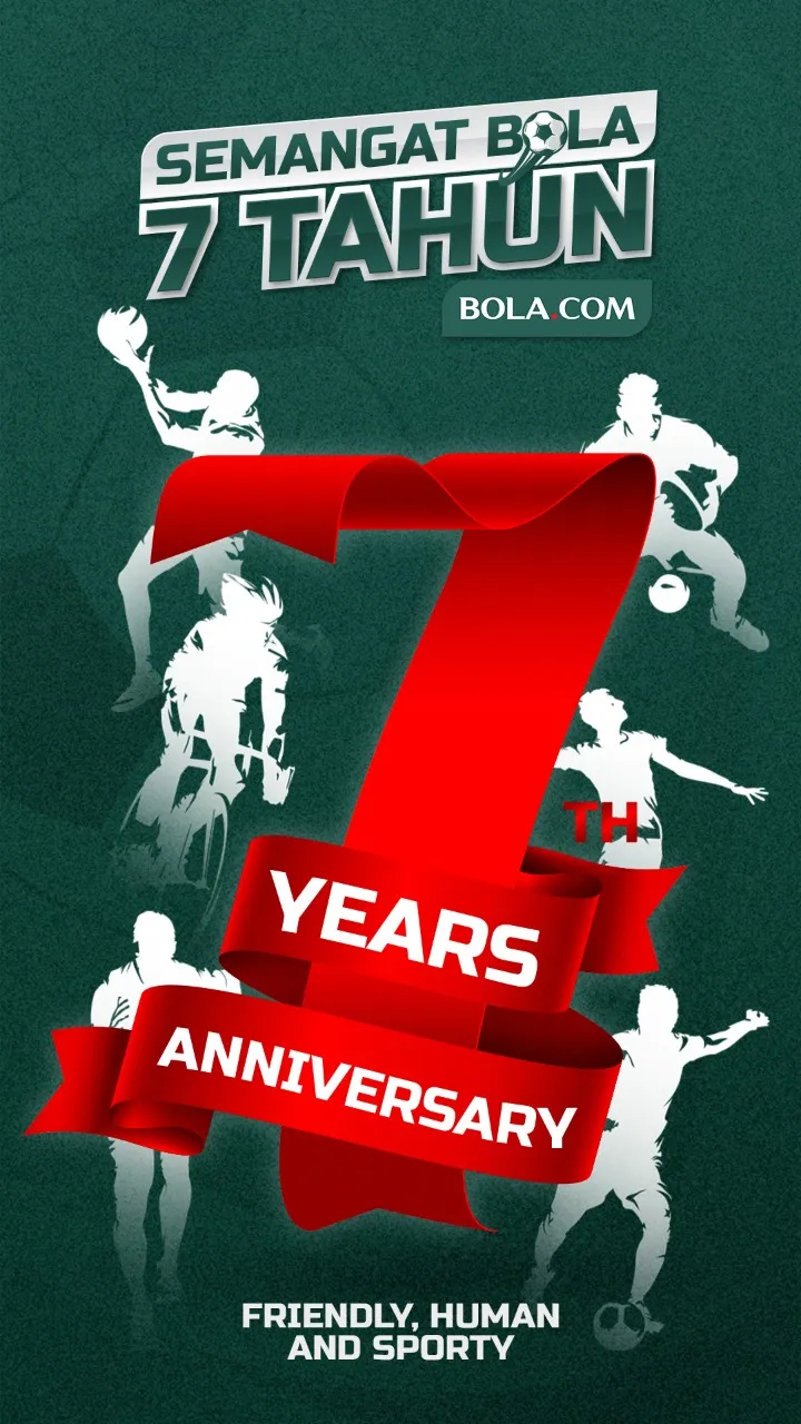 Bola.com kini genap berusia 7 tahun / Credit Foto: Bola.com