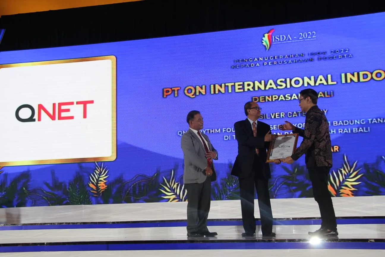 QNET raih kategori Silver tas kontribusi dalam pencapaian SDGs Ekosistem Lautan / Credit Foto: Dokumentasi Pribadi