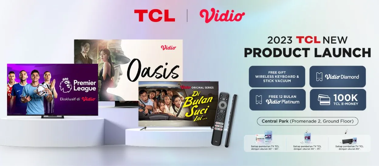 Kolaborasi TCL dan Vidio / Credit Foto: Vidio.com