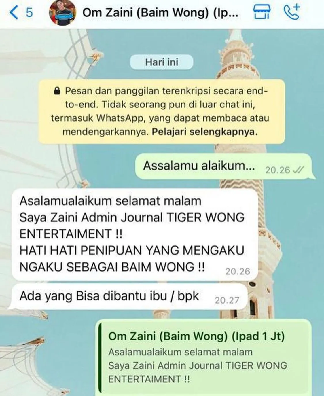 Mulai Muncul Penipuan Jual iPad Murah Atas Nama Baim Wong