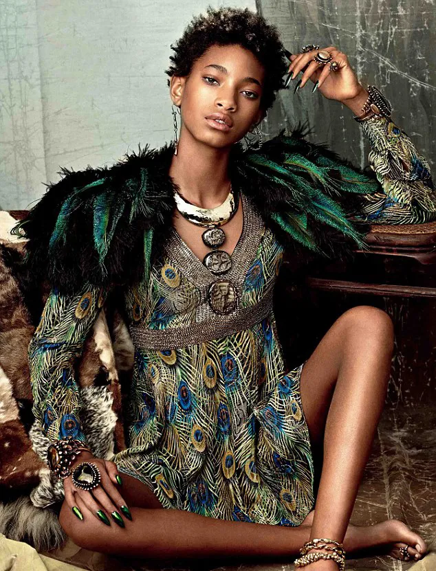 Willow lebih suka tampil natural @ CR Fashion Book