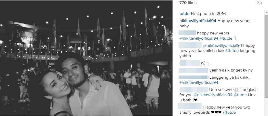 Nikita Willy sebut pacar dengan panggilan baby. ©instagram/tutde