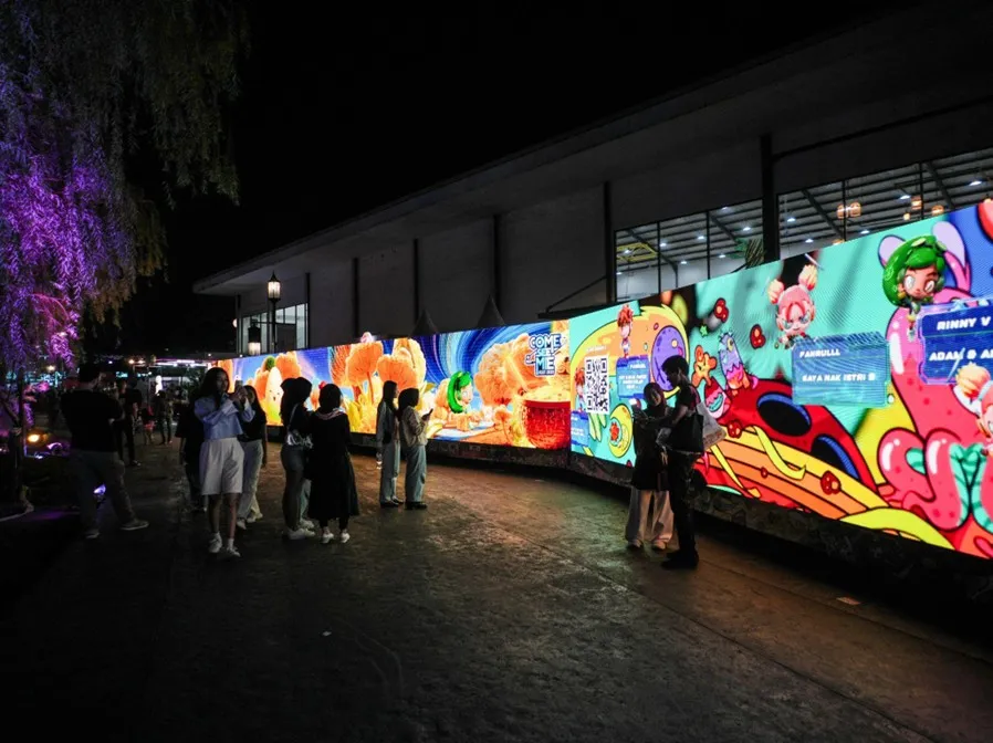 Sedaap Messaging Wall at Come See Mie 2025. Photo: COME SEE MIE FEST 2025 Bandung