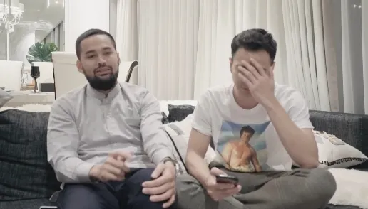 Teuku Wisnu dan Raffi Ahmad © Youtube/Rans Entertainment