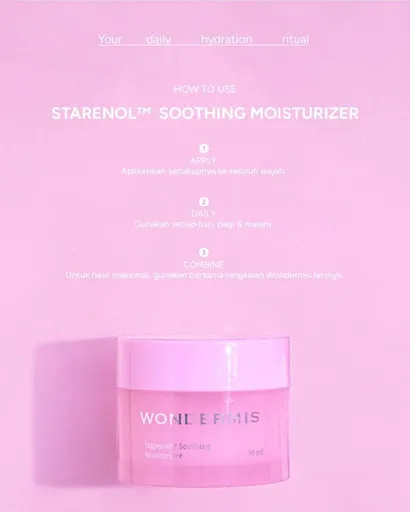 Wondermis Starenol™ Soothing Moisturizer.