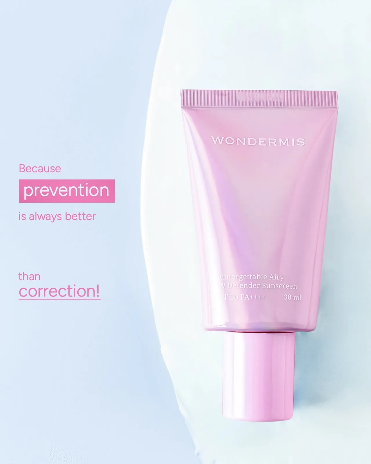 Wondermis Sunforgettable Airy UV Defender Sunscreen. (c) Instagram/wondermisofficial