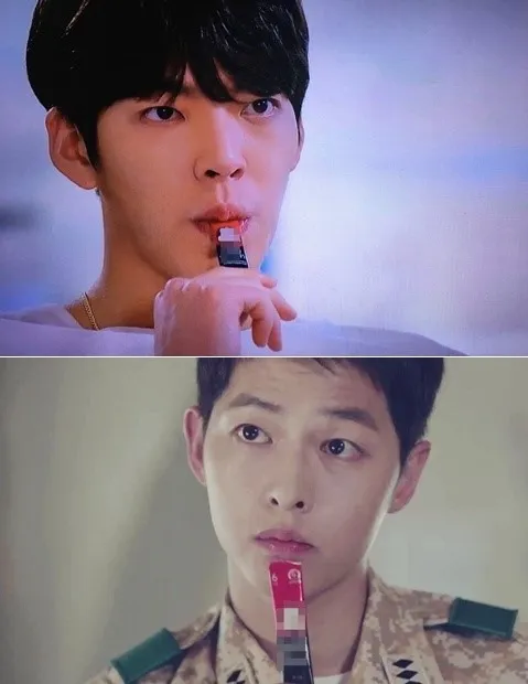 Kim Woo Bin dan Song Joong Ki mengonsumsi ginseng di drama mereka © istimewa