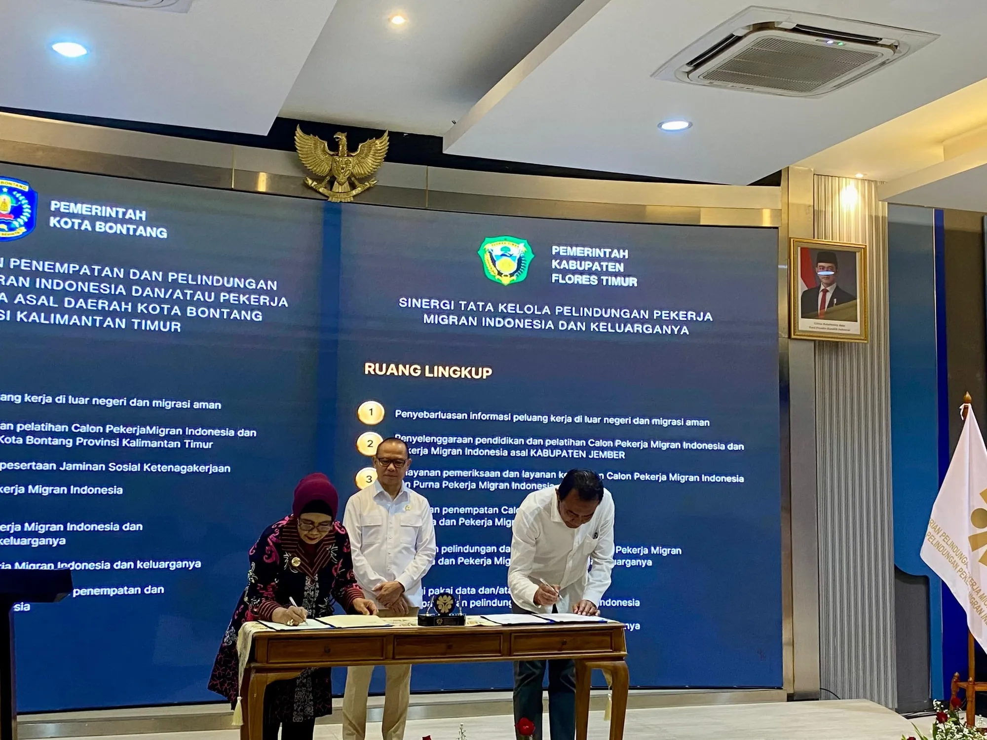 Penandatanganan nota kesepakatan P2MI dengan Pemerintah Kota Bontang. (c) KapanLagi/Umi Zakiyatun Khasanah.