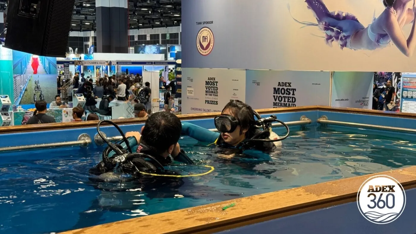 Jelajahi peluang petualangan bawah laut. (Adex Asia)
