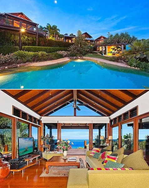 Rumah baru Chris di Australia @ dailymail.co.uk