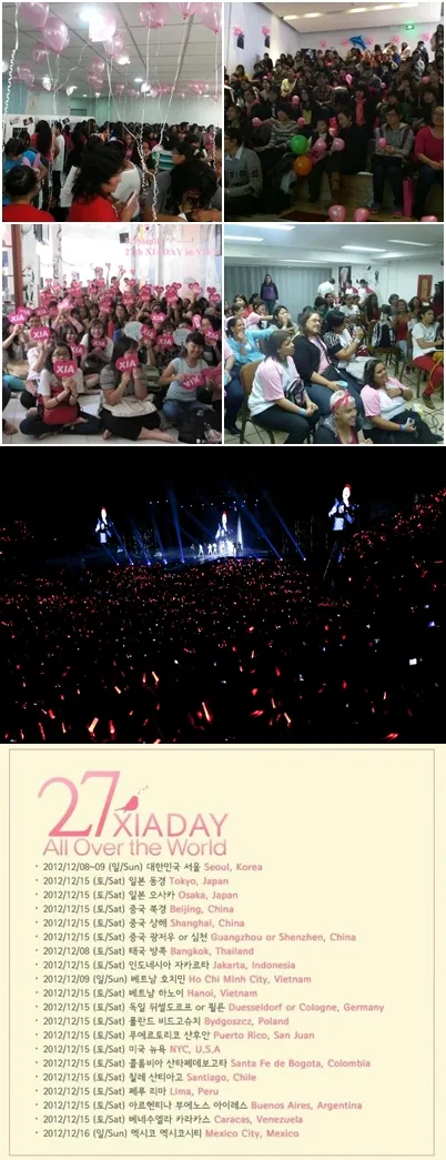 Berbagai perayaan ulang tahun Junsu JYJ oleh fans secara global ©soompi.com