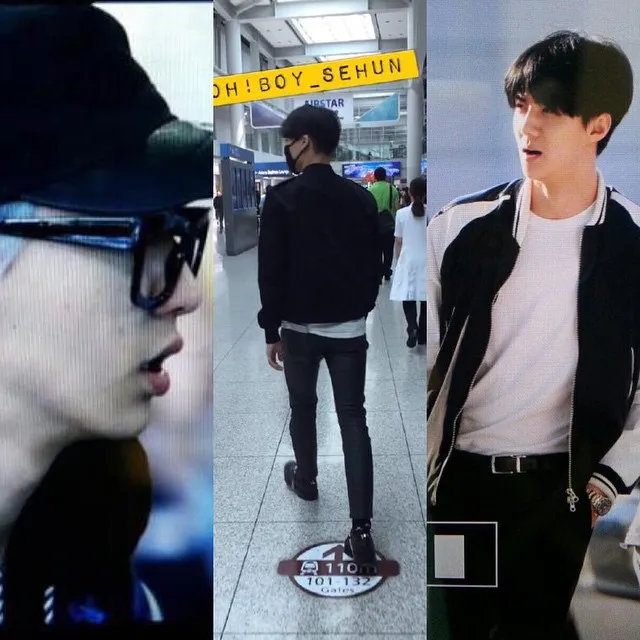 Chanyeol, Kai, Sehun yang tiba-tiba berada di luar Korea tanpa sepengetahuan fans © instagram.com/exo_info