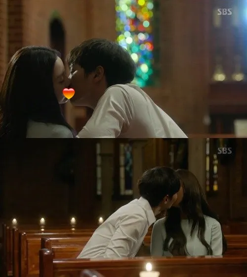 Adegan ciuman Joo Won dan Kim Tae Hee. ©SBS